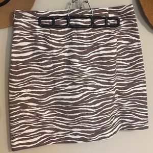 LOFT | NWT | Zebra Print Skirt